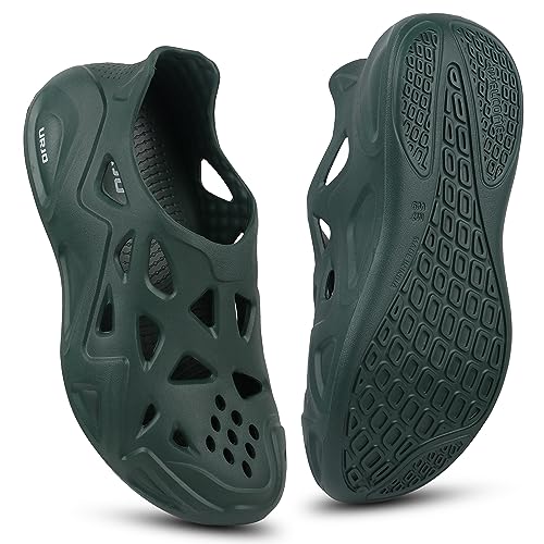 Image of URJO EZY Men's Clogs /Sandals with Adjustable Back Strap Ultra Soft & Flexibility Anti Skid Comfortable Waterproof Daily Mules Clogs /Sandals for Men