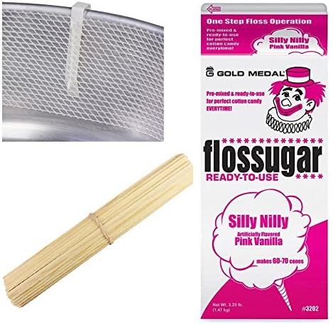 Candy Floss Sugar With Free Sticks And Netting With Clips Amazon Co Uk Home Kitchen