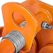 OrangeA Heavy Duty 0.5T Manual Trolley 1000LBS Plain Trolley Push Beam Track Roller Crane Lift Dual Wheels Garage Hoist for Straight Curved I Beam