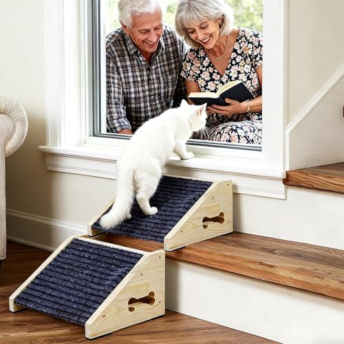 Dog Ramp for Sofa and Tall - 26 Degree Non-Slip Pet Ramp with High Traction Cover, Portable Orthopaedic Foam Climbing Stairs for Elderly Dogs and Cuc - Image 5