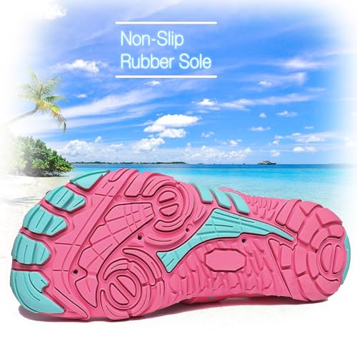 Boys Girls Water Shoes Kids Lightweight Aqua Socks Barefoot Quick Dry Hiking Walking Sneakers Slip On Sandals for Beach Pool Swim (Little Kid/Big Kid)3