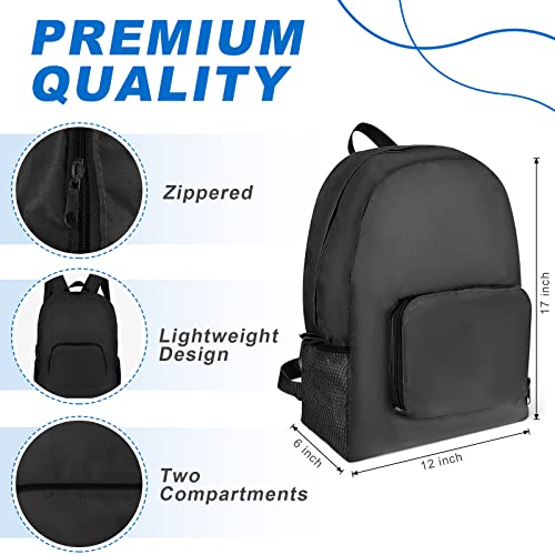 Image of Sherr 10 Pack 17 inch Classic Backpacks in Bulk Foldable Lightweight Back Packs Basic Classic bags for Travel (Multicolor)