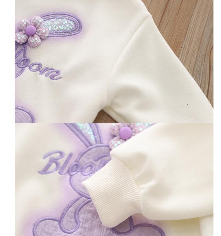 Survêtement pull manches longues bébé fille chaud et souple - 3