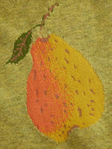 Image of CIDER Women's Sweater Vest Knit Sleeveless Pear Cute Graphic Tank Top