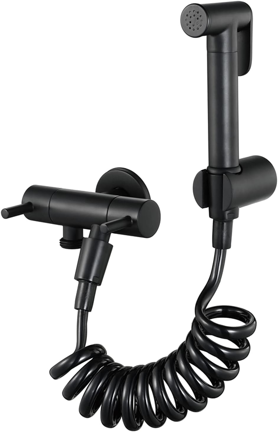 Toilet Shower Kit Brass Handheld Bidet Sprayer Black Hand Shower Bidet Sprayer Wall Mounted Hose Set,Black a