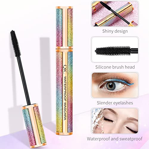 4D Silk Fiber Lash Mascara Black, Waterproof, Longer & Thicker Lashes, Voluminous Eyelashes, Clump-Free, Long-Lasting, Natural Smudge-Proof, Adds Length, Depth and Glamour Effortlessly - Image 4