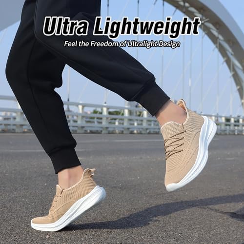 Image of VAMJAM Men's Running Shoes Slip On Walking Shoes Non Slip Lightweight Workout Breathable Gym Sneakers Fashion Mesh Sneakers