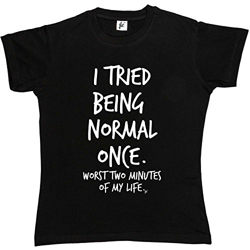 Fancy A Snuggle I Tried Being Normal Once. Worst 2 Minutes in My Life Womens Boyfriend Fit T-Shirt Black XX-Large