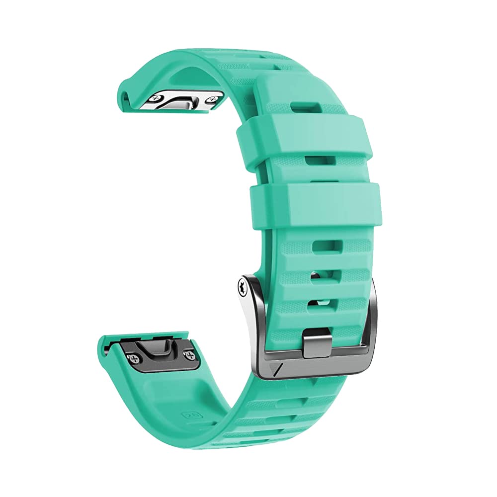 Correa de reloj de silicona con liberacion rapida de 22mm para Garmin Fenix 6 Pro y 5 Plus Agate 8