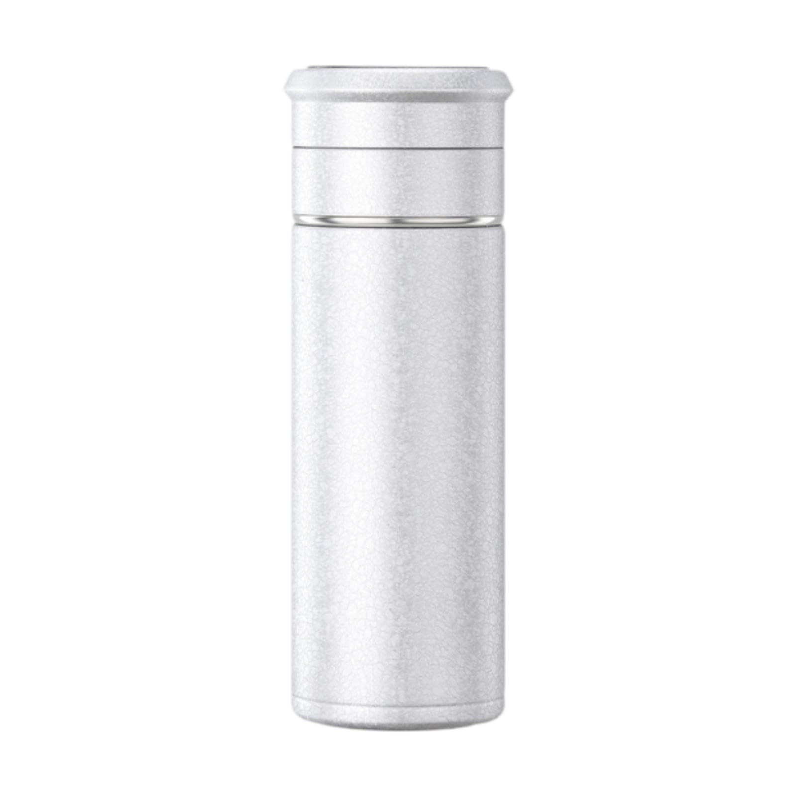 Botella Infusora de Té, Botella de Té de 500 Ml, Taza de Té de Acero Inoxidable Y, Vaso de Té con para La Oficina, Uso Diario Y Pesc, Grieta de Hielo Plateada, tal como se describe