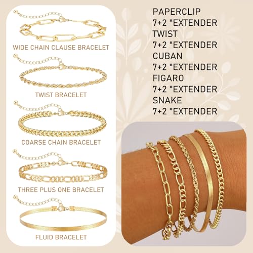 TYXHXTF 18 Stück Schmucksets für Damen, Goldschmuck Und Silberschmuck: Modeschmuck Schmuckset, Schmucksets für Damen, Women's Jewellery Sets, Schmuckset Gold – Bild 3