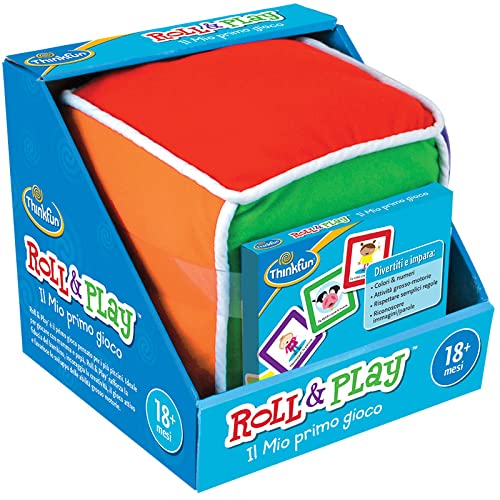 ThinkFun Ravensburger, Roll&Play Cubo Blando con Juego de Cartas, Juego Educativo Stem, 18 Meses en adelante, Exclusivo...