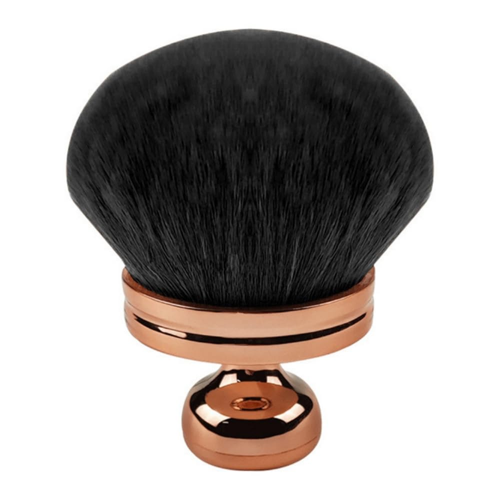Extra Large Brush for Self Tanner and Body Makeup, Soft Synthetic Hair Brush for Foundation, Bronzer, Blusher, Self Tanning Lotion, Applicator for Face Body and Back (Black Rose Gold)