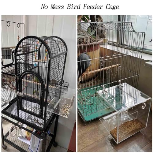 Xxmbbjy No Mess Bird Feeder For Cage thumb #5