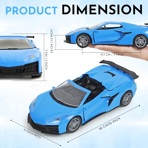 Image of Convertible Remote Control Car for Kids | Rechargeable RC Car with 2+ Hours Playtime | Manually Openable Doors & Roof | Made in India (Matte Blue)