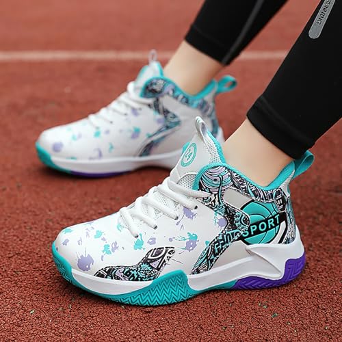 Boys Basketball Shoes Kids Basketball Sneakers Breathable Tennis Shoes for Boys Girls4