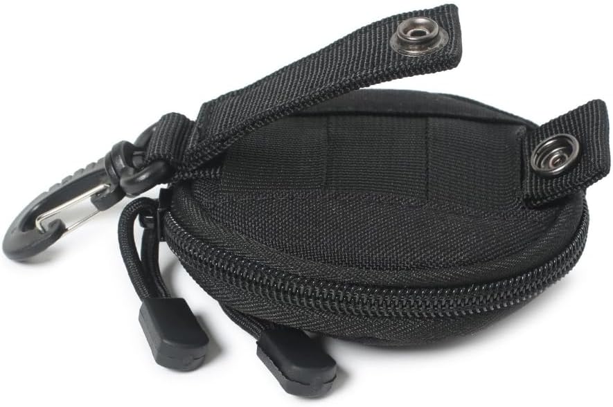 Buckle Fast Release Bag Round Zippers Pouch for Earphones Key Coin Waterproof image 5