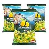Sanniti Limoncini Frizzanti Candy | Sparkling Candies with Natural Flavor Made with Italian Lemons | 6.17 Ounce Bag (Pack of 3)