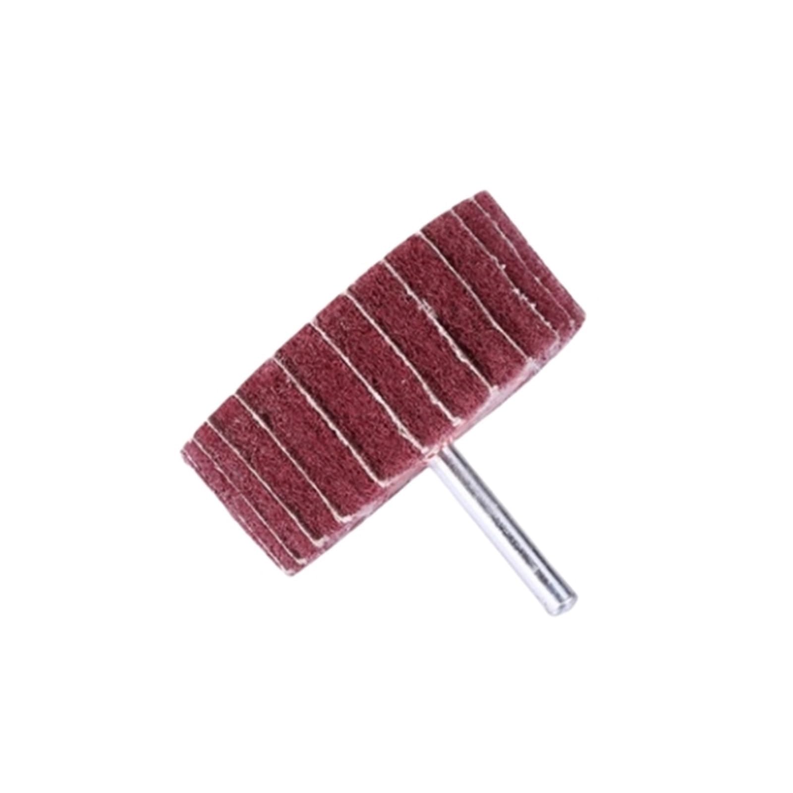 Mola lucidante per smerigliatrice da banco, 1 pz 6MM gambo 25mm 30mm 40mm 50mm 60mm mola abrasiva in fibra tampone abrasivo lucidatura molatura for metallo testa di pulizia nylon(6x60,240)