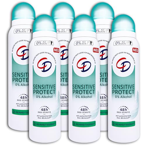 6 er Pack CD Deospray Sensitive Protect Deo Deodorant 6 x 150 ml