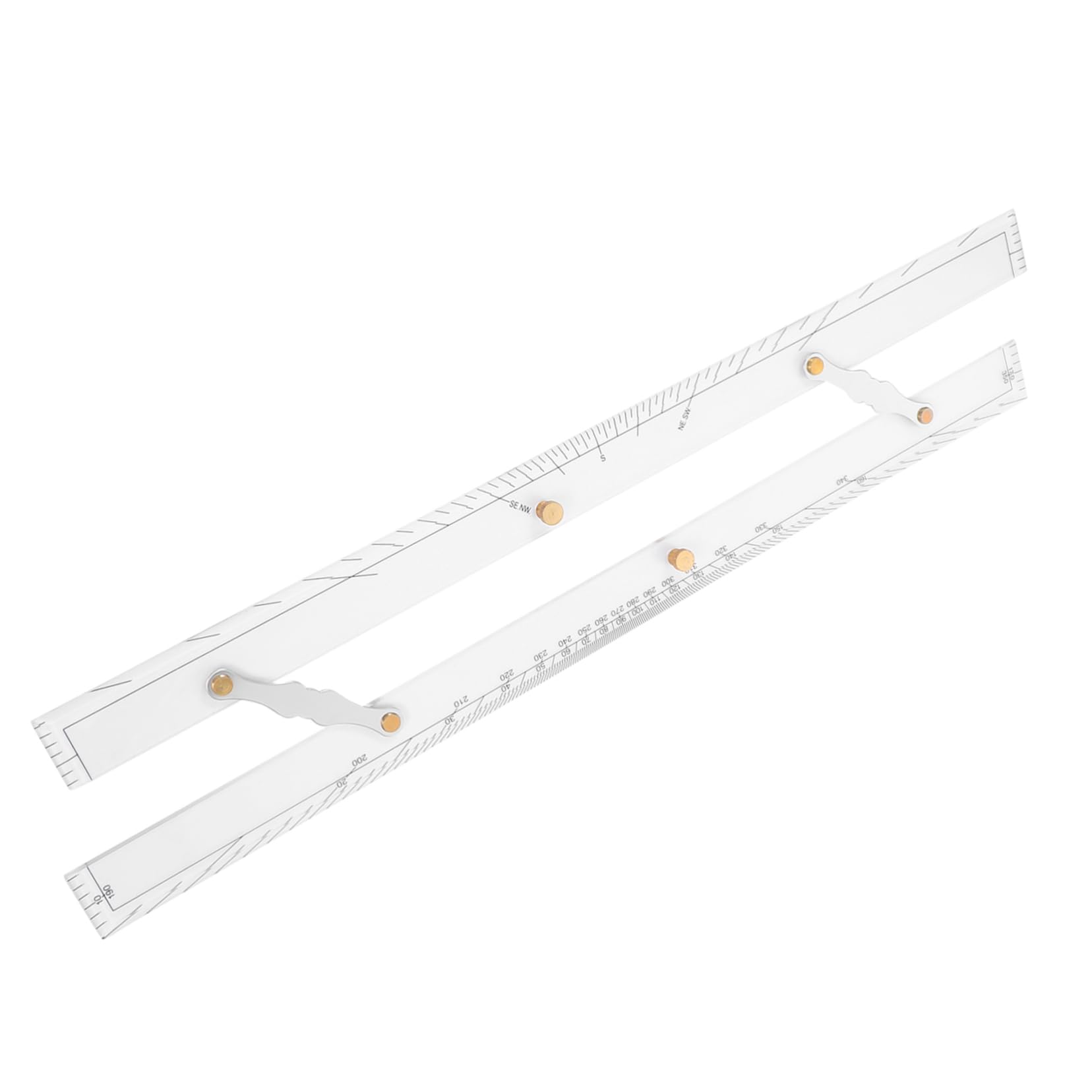 Transparentes Acryl Parallellineal für Navigationszeichnungen