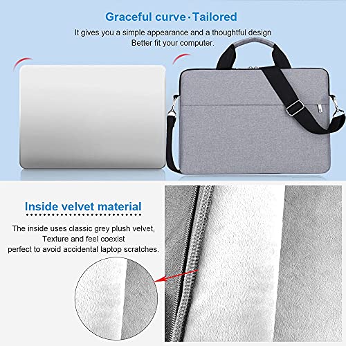 Laptop Sleeve Bag, Slim Shoulder Bag for Laptop or Tablet, Sleek Design15.6, Durable Sleek & Water-Repellent Fabric3