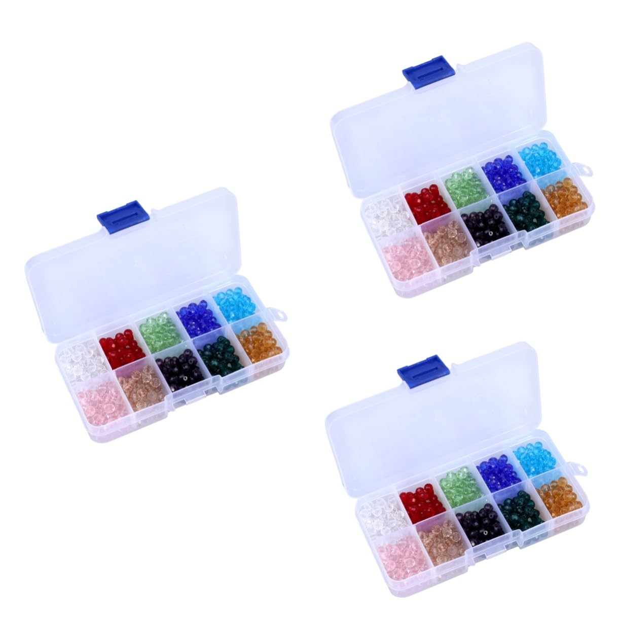 TEHAUX 1500stücke Glasperlen Farben Schmuck Bastelset Mit Aufbewahrungsbox Für Armbänder Und