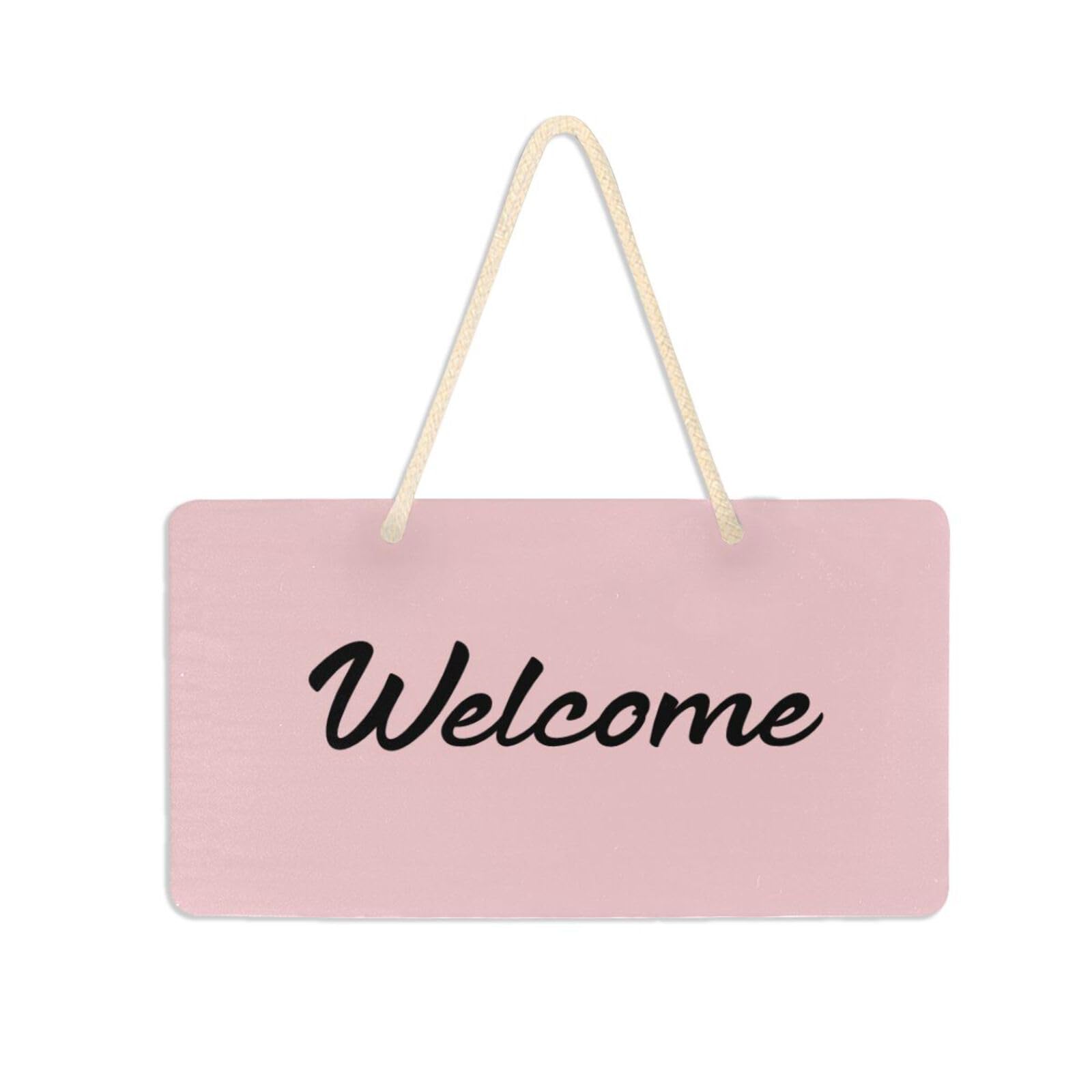 ピンクWelcome壁掛けデコパージュ Amazon.com : Moudou Pink Solid Color Welcome Sign Waterproof Front