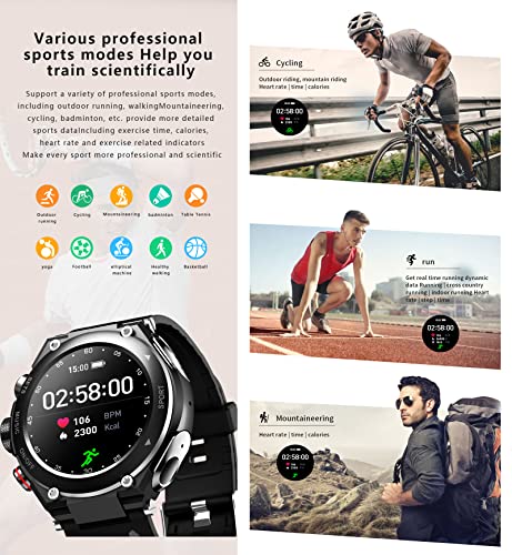 Tuanzi T92 Smart Watch with Earbuds, Black Pack of 3 - Image 7