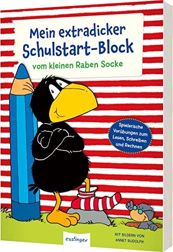 Der kleine Rabe Socke: Mein extradicker Schulstart-Block: Vorschulblock zur...