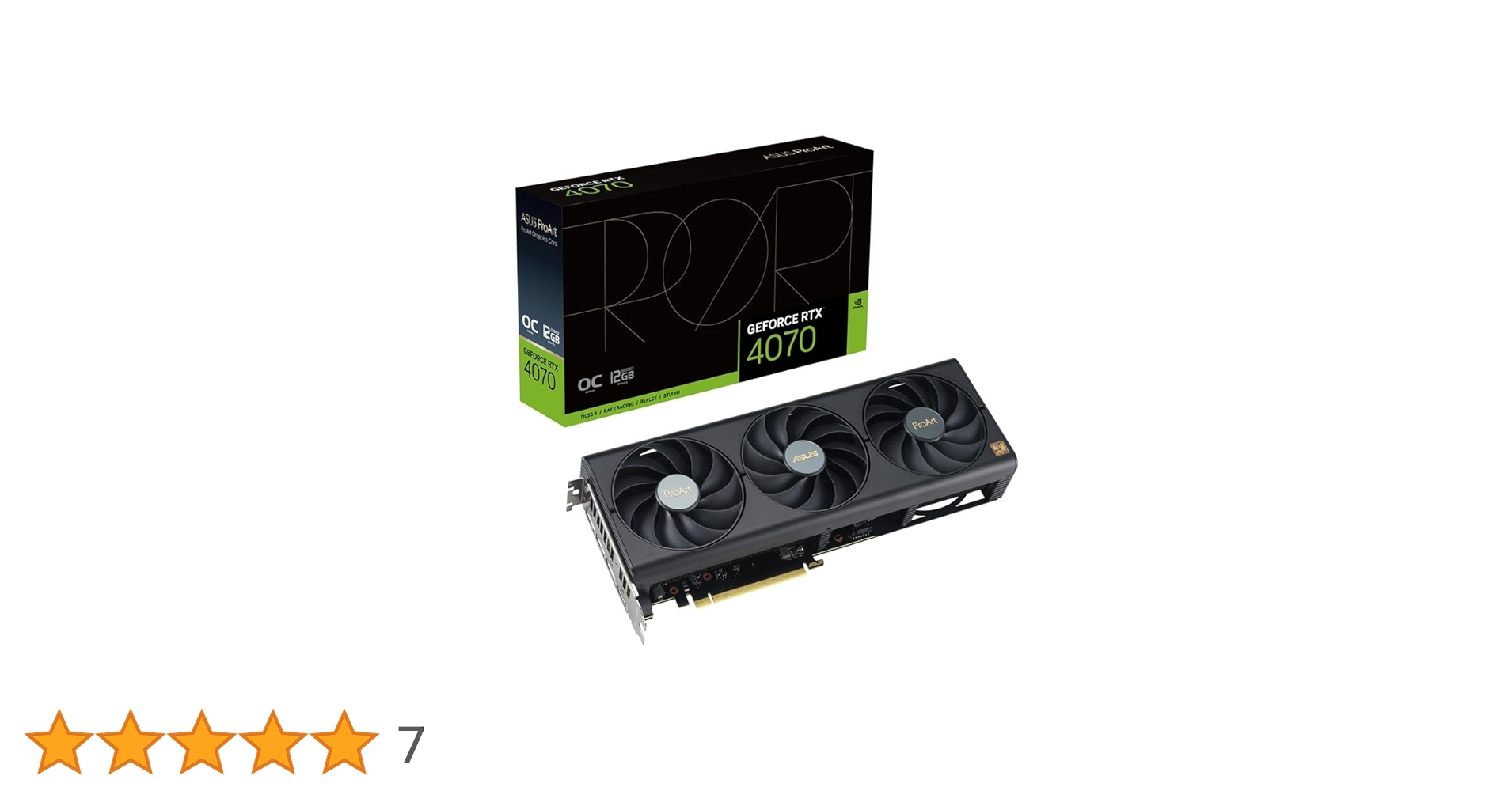 Amazon | ASUS ProArt GeForce RTX 4070 OC Edition 12GB GDDR6X