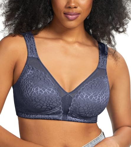 Image of HACI Women's Minimizer Bra Full Coverage Everyday Wirefree Non Padded Plus Size for Large Bust Support Seamless