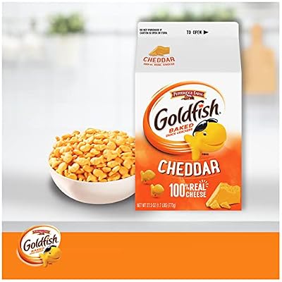 Goldfish Cheddar Cheese Crackers, 27.3 Oz Carton