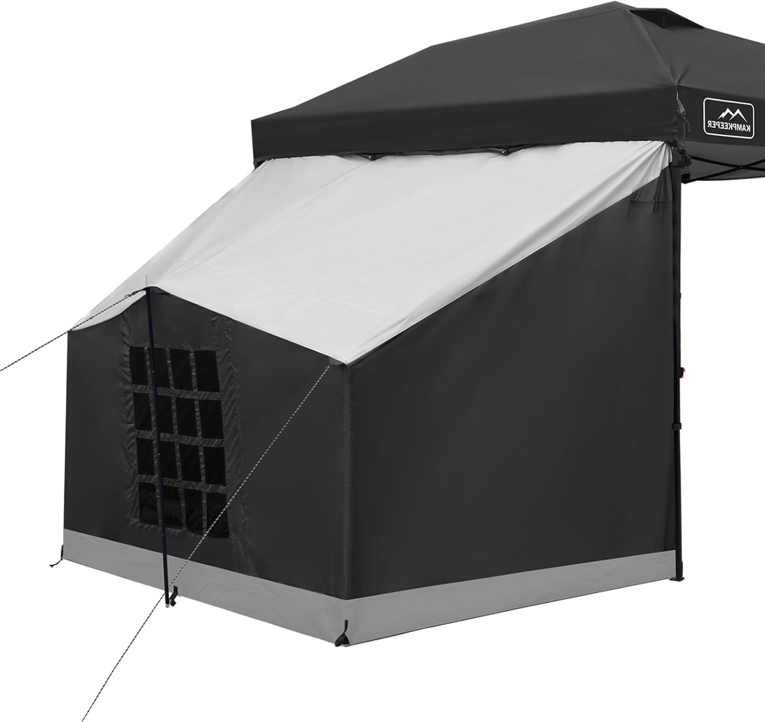 KAMPKEEPER Canopy Side Tent, Camping Canopy Tent for 10x10 Pop Up Canopies, Cube Tents, Gazebo Room Compatible with 10' Wide Canopies(Canopy Not Included)