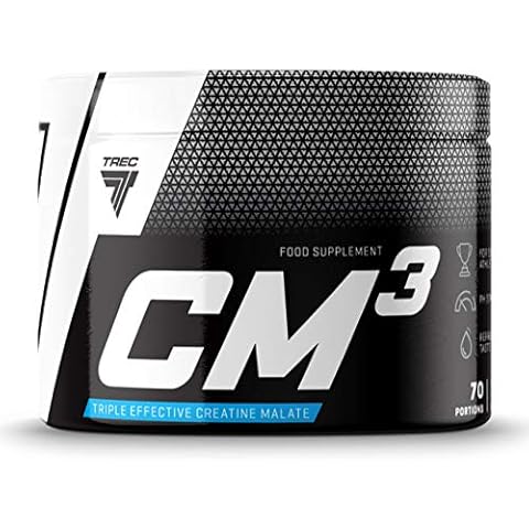 Trec Nutrition CM3 Powder Package of 1 x 250g Malate TriCreatine 95% No Additives Muscle Strength and Building (Pineapple) Cover