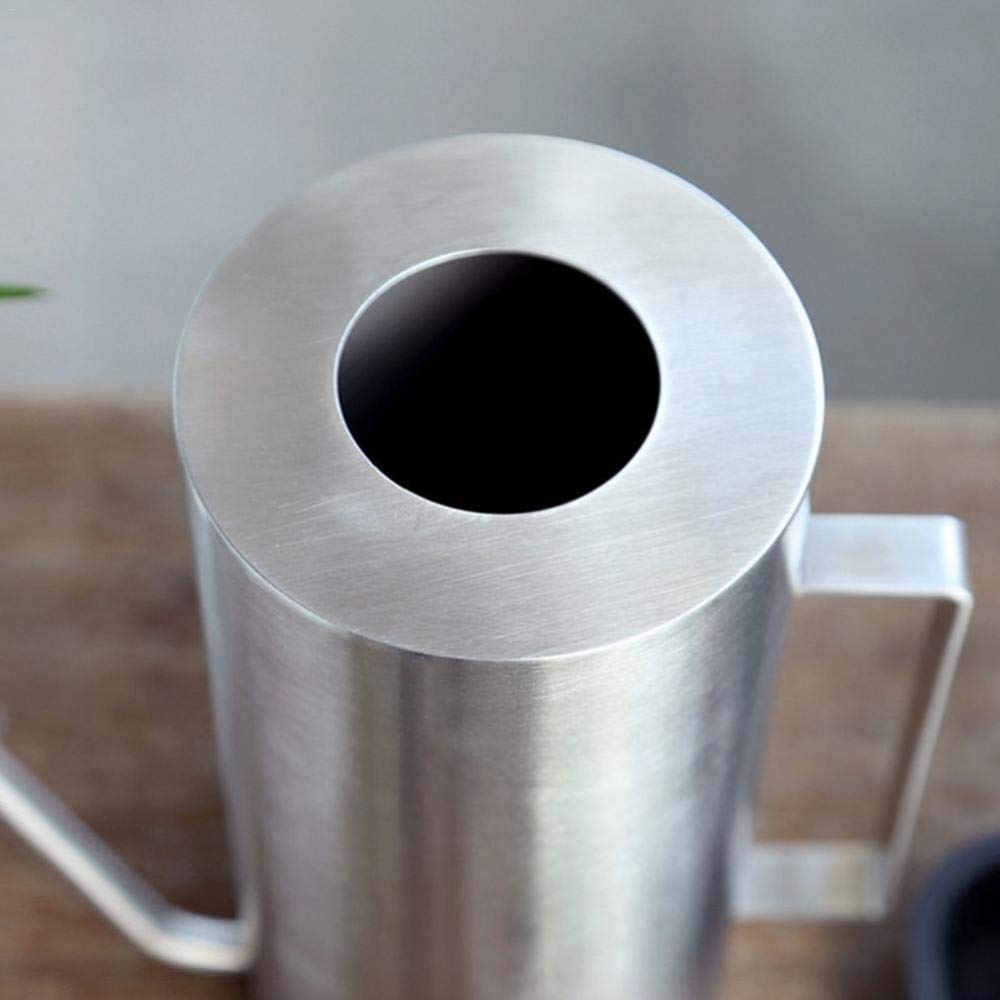 zaizai Annaffiatoio in Acciaio Inossidabile da 1,5 Litri Annaffiatoio con Beccuccio Lungo Vaso Spazzolato Vaso per Irrigazione in Metallo per Fiori Bonsai Piante in Giardino Ufficio