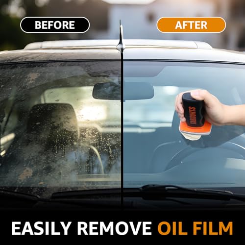 for 2 Glass Emulsion Cleaner, Handheld Windshield Brush with 100 mL Windshield Oil Film Remover, Cleans Oil, Grime Fog, Glass Emulsion Glass Oil Film Remover (2 pack) Subscribe - image 3