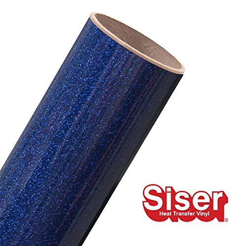 Siser vinilo textil con brillo azul real que resiste lavados continuos en prendas de algodón 3