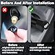 NVGVUP 16 Stück Ventilkappen Auto mit Beschriftung, Ventildeckel Set mit Dichtung zur Kennzeichnung von Winterreifen & Sommerreifen für PKW, SUV, UVM, Reifenmarkierer Valve Cap (Schwarz)