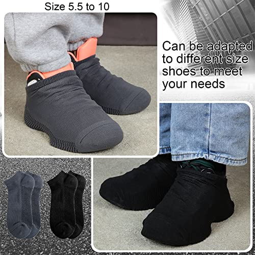 SATINIOR 4 Pairs Dance Shoe Socks over Sneaker for Smooth Floors Dance Protect Knees Shoe Sliders Ballet Dancer Turning Socks3