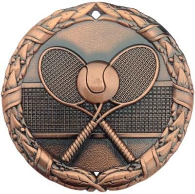 Express Medals Various Styles 1 to 50 Pack of Gold Silver Bronze Tennis Medals Trophy Award with Neck Ribbon Medal Trophies Gift Prize Tournamnet Awards Prize Gift Favor NS19