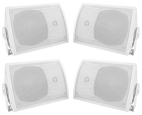 Rockville 4 Hp5S 5.25" Outdoor/Indoor Home Theater Patio Speakers+Swivel Mounts #TOP15