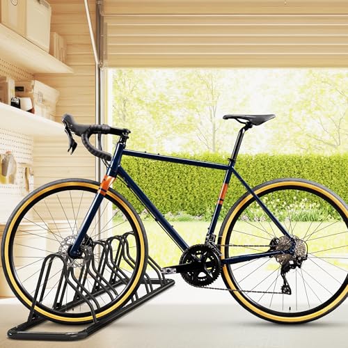 Simple Houseware 5-Bike Floor Rack