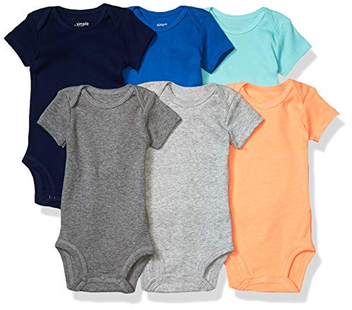 Image of Simple Joys by Carter's Baby Boys' 6-Pack Short-Sleeve Bodysuit