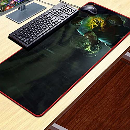 Tapis de souris gaming XXL protège bureau 900x400 mm contre les rayures avec base caoutchouc