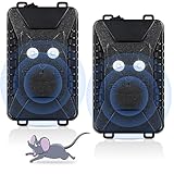 Ultrasonic Rodent Repellent for Car Engines Under Hood Rodent Repeller, 2 Pack Mouse Deterrent Keep Rodents Out of Car with Ultrasound and LED Flashlights Rodent Defense Vehicle Protection
