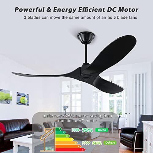52inch-Outdoor-Ceiling-Fan-without-Light-Modern-Black-Ceiling-Fan-no-Light-Natural-Wood-3-Blade-Ceiling-Fan-with-Remote-Control-Indoor-Outdoor-Ceiling-Fans-for-Patios