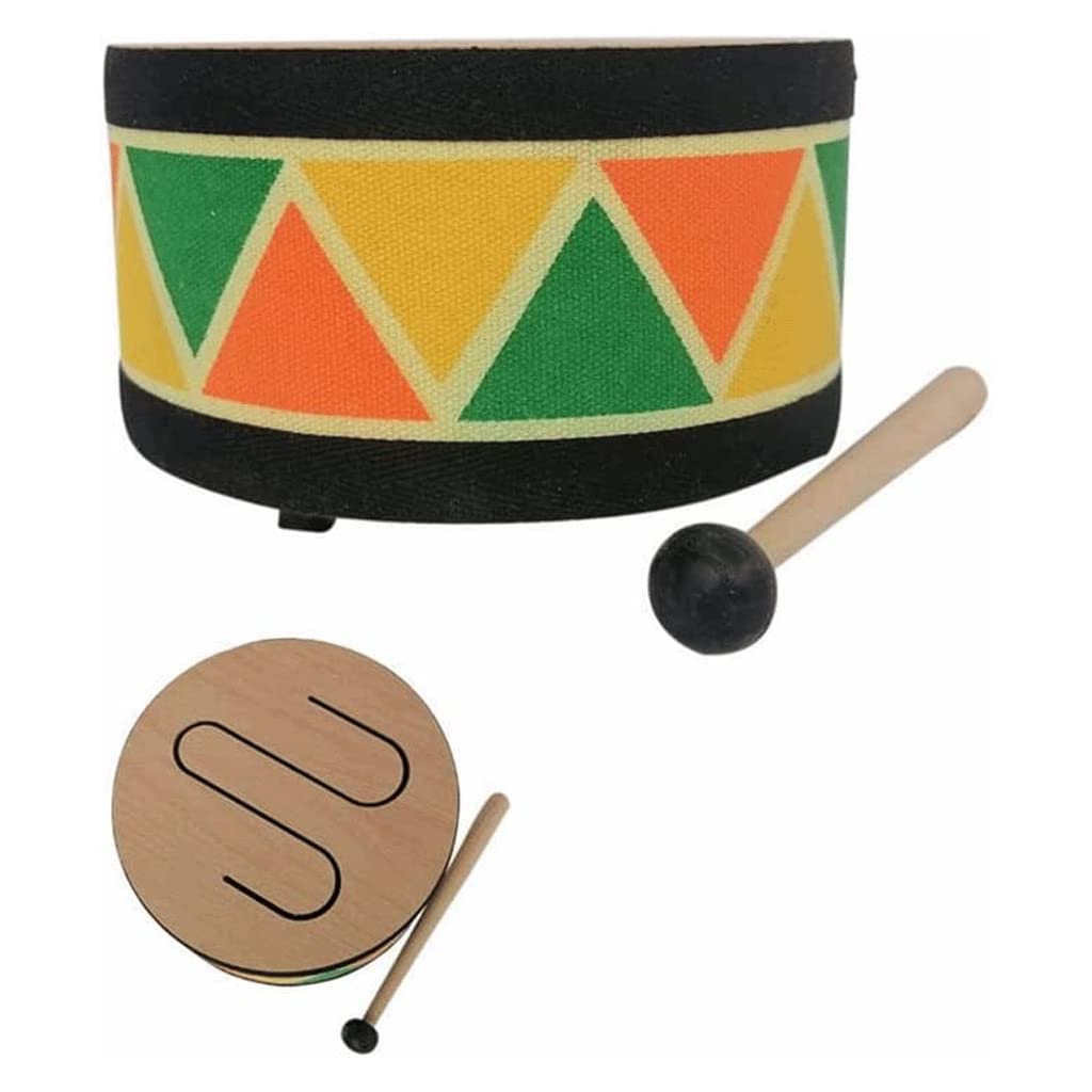 LIOONS Unique Tambour chaman Tambour à la Mode Tambour à Trois Tons Tambour éthéré coloré créatif Tambour à Langue en Bois Fait à la Main Tambour à Main Portable Belle Voix