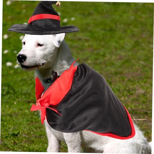 Disfraz Halloween para perros y gatos con capa y cuernos miniatura 7