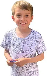 Pijama de colorir infantil desenhar para menino verão curto